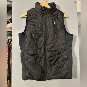 U.S. Polo Assn. Black Quilted Vest